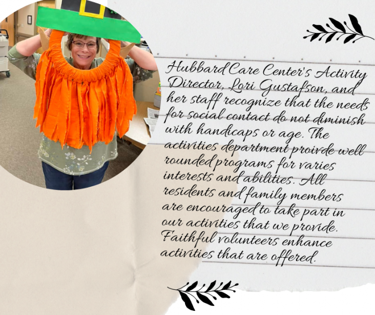 to Hubbard Care Center & Rehab Clinic Activity Calendar